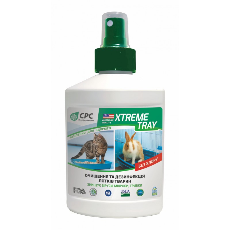 Xtreme Tray. Средство для очистки лотков животных 0,250 л